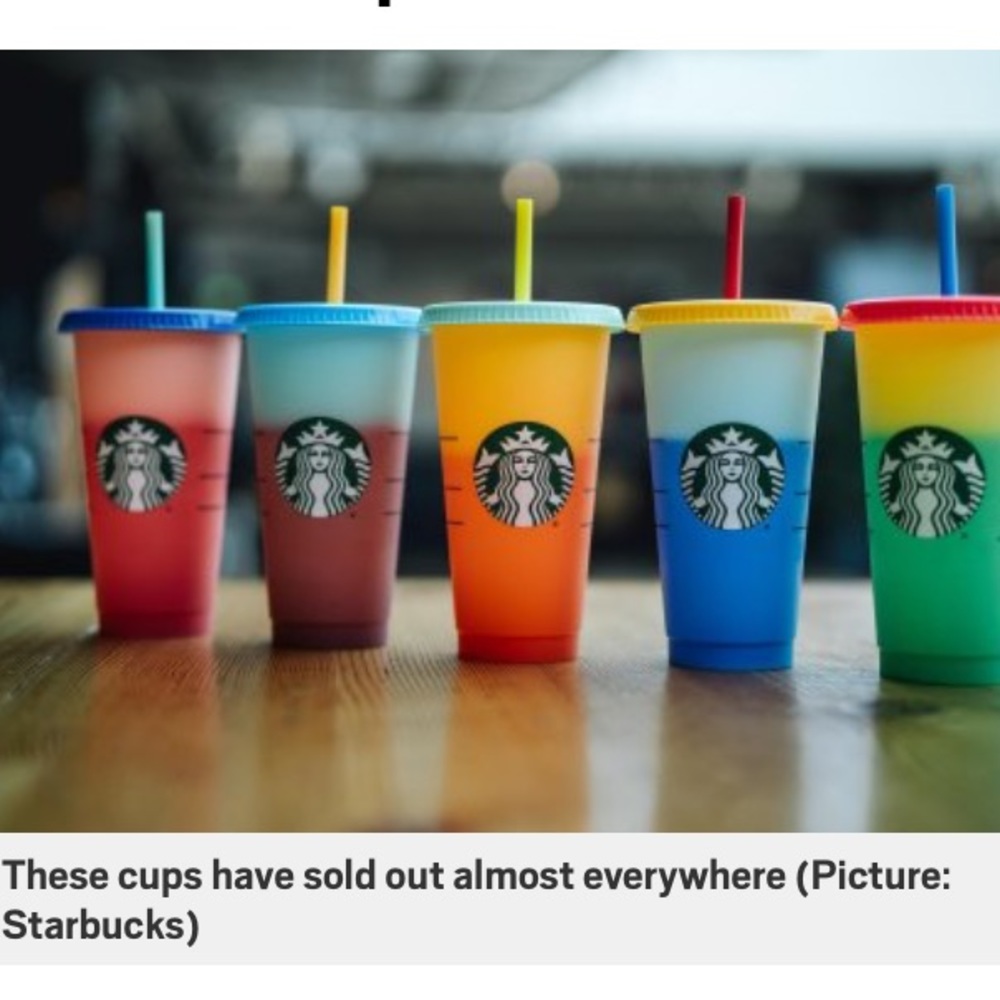 STARBUCKS CUPS THAT CHANGE COLOR🤩